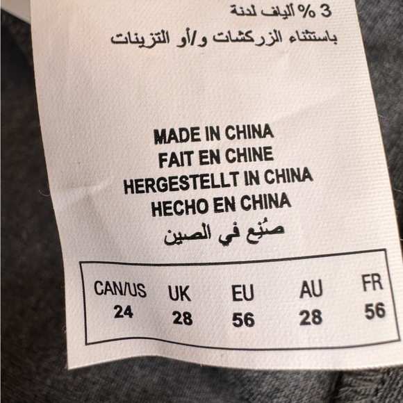 Addition Elle Michel Studio Grey Lightweight Blazer Faux Leather Detail Size 24 - Picture 11 of 11